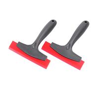 Mipcase 2 Pezzi Raschietto Ghiaccio Auto con Antiscivolo Rosso Pala Neve Durevole per Parabrezza Rimuove Ghiaccio e Neve Senza Danneggiare per Secco e Bagnato