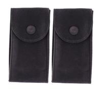 Mipcase 2 pezzi Sacchetti Portagioie per Orologi da in Protettivo Custodia Portatile Antigraffio per Orologi e Pratica e Resistente per e Donna Colore Grigio Scuro