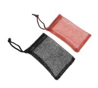 Mipcase 2 pezzi Sacchetti Portasapone in Nylon per Saponette Solide Schiumogena Portatile per Mani e Sacchetti Pratici per Doccia e Viaggio Marrone