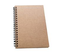 Mipcase 2 pezzi Spiralato con Copertina Cartone Kraft Blocco Note Bianco per e per e