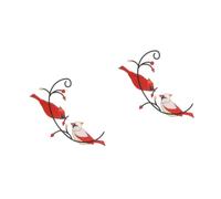 Mipcase 2 Pz di Macchiato Wall Decor Home Decor Adesivo Rimovibile mangiatoia per Uccelli da Parete Ornamento d'Arte da Parete Decorazione Artistica da Parete Ferro da Stiro