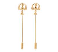 Mipcase 2 Spille Dorate a Forma di Bilancia della Giustizia in Metallo Spilla da Bavero Elegante per Avvocati e Giudici Accessorio Regalo Natale e Laurea per Uomo e Donna