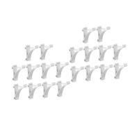 Mipcase 20 Pezzi Clip Frigorifero in Alluminio da Ganci Supporto Mensola Congelatore Resistenti per Ripiani Freezer Facili da Installare Superficie Liscia e Design Pratico