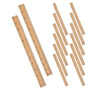 Mipcase 20 Pezzi Righelli Dritti In Legno Righello In Legno 30 Cm Forniture Scolastiche Righelli All'Ingrosso Forniture Scolastiche Per Ufficio Per Uso Domestico