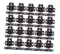 Mipcase 20pezzi Fermaglio della Porta in Ferro Colore Coffee Protezione di Prima Funzione Push-to-open, Blocco Leva per Accessori Accoglienti la Casa