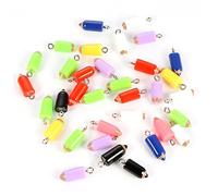 Mipcase 20pezzi Pendenti Te in Resina Forma Di Punta Di Matita Colorata Charm Artigianali Per Bigiotteria Per Collane Bracciali e Accessori Creativi Random