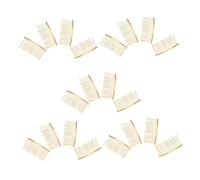 Mipcase 20pezzi Pettine per Capelli in Metallo Denti per Velo Pettine Laterale per Sposa Accessori per Capelli da Donna Colore Dorato per Styling