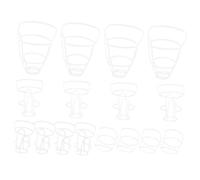 Mipcase 20pezzi Reti Per Infusione Portatili Gabbie Per Bottiglie Soluzione in Plastica Riutilizzabili Supporti Per Flaconi Infusione