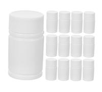 Mipcase 24 Bottiglie Hdpe Tappo Ermetico Contenitori Portatili Antispreco per Medicine Scatola Piccola per Pillole da Viaggio Resistente e Sigillata
