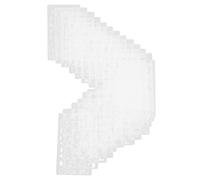 Mipcase 24 Pezzi Stencil Alfanumerici per Pittura e Creazione e per Diario e Scrapbooking Bianco
