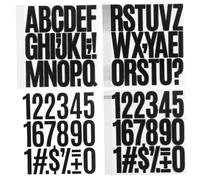 Mipcase 24fogli Adesivi Numeri e Alfabeto Lettere Autoadesive Per Bottiglie d Album e Lavoretti Decalcomanie in Vinile