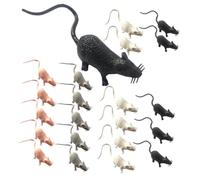 Mipcase 24pezzi Miniature Mouse Figurines Decorazioni Per Desktop e Balcone Vivid Topolini Colori
