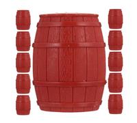 Mipcase 25 Pezzi Mini Barili Pirata in Pvc Leggero e Portatile, Decorazioni per Scena di Pirati per Casa e Ufficio