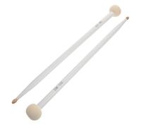 Mipcase 2pezzi Bacchette Per Batteria in Legno d Acero Con Teste in Feltro Resistente Da Compatibili Per Timpani Grancasse e Rullanti Ergonomiche e Portatili