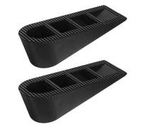 Mipcase 2pezzi Cunei Ferma Porte in Gomma Resistente per Porte Interne ed Esterne Fermaporta Antiscivolo per Sicurezza Casalinga Blocchi Cuneo per Prevenire Chiusure Accidentali