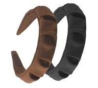 Mipcase 2pezzi Fascia Larga per Capelli Donna in Tessuto Fasce Semplici Moda Accessori per Capelli Adatte Molte Occasioni come Spiaggia Lavoro Sport e Viaggi