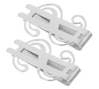 Mipcase 2pezzi Fermasoldi in Acciaio Inossidabile Portatile e Multifunzione per Fissare Contanti Carte di Credito e Assegni Design Elegante Forma di Simbolo del Dollaro