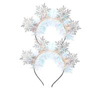 Mipcase 2pezzi Fiocco di Cerchietto per Capelli Natalizio per Decorazioni Feste Tema Natale Realizzato Materiali Robusti Adatto Ogni Occasione