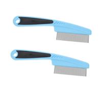 Mipcase 2pezzi Pettine Denti Stretti Antiforfora Spazzola Per Cuoio Capelluto Pettine in Acciaio Inossidabile Per Capelli Per Districare i Capelli Rimuove Corpi Estranei