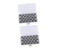 Mipcase 2pezzi Scatola in Plastica con Scomparti per Rocchetti di Filo Contenitore per Oggetti da Cucito Scatola Porta-Bobine Trasparente per Conservare e Organizzare Accessori