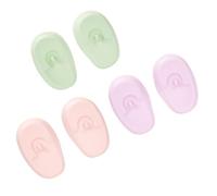 Mipcase 3 paia Cuffie Protettive Silicone per Colorazione Resistenti Al e Facili Usare Copertura per Orecchie per Parrucchieri e Uso Colorazioni e Asciugacapelli Rosa e Verde