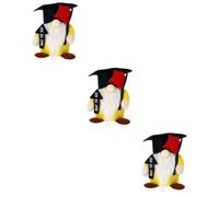 Mipcase 3 Pezzi Bambola Cappello Dottore Impagliato Peluche Ornamento Per Bambola Senza Volto Bambola Gnome Bambola Delle Vacanze Progettare Una Bambola Stoffa