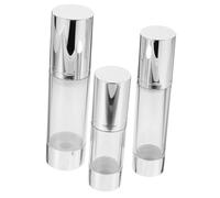 Mipcase 3 pezzi Bottiglie Airless Pump da Viaggio Contenitori Cosmetici Resistenti e Portatili per Lozioni e Viso Recipienti Vuoti con Pompa Push Down per Uso Facile e Rapido