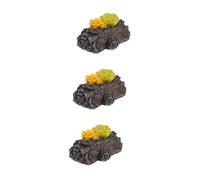 Mipcase 3 Pezzi chiave a scomparsa per esterno contenitore geocaching impostore montato all'aperto Nascosto sicuro piccolo falso nascondi portachiavi per esterno chiave del giardino resina