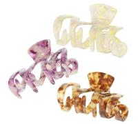 Mipcase 3 pezzi Clip per Grandi Artigli Resistenti in Materiale Robusto Morsetti per Spessi Lunghi e Sottili Accessori Eleganti per Quotidiano e Speciali