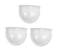 Mipcase 3 Pezzi Custodia Antipioggia Protezione Monitoraggio Bullet Plastica Universale Tetto Impermeabile Cupola Industriale Rifugio Casa Sicurezza Monitor Sole Parasole