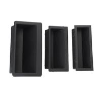 Mipcase 3 Pezzi Maniglia Invisibile per Mobile in Abs, Nera, Design Unico | Facile da Installare, Decorativa, per Sostituire Vecchia o Rotta Maniglia, Uso Casa e Interni