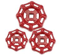 Mipcase 3 Pezzi Manopole per Rubinetto Ghisa Maniglia Valvola Gas Foro Quadrato Sostituzione Facile per Tubo Giardino e Impianti Idraulici