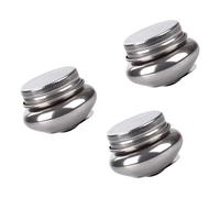 Mipcase 3 Pezzi Pentola Lavapennelli in Acciaio Inox, Argento