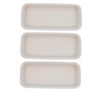 Mipcase 3 Pezzi Vassoi Raccogli-Acqua Rettangolari in Plastica Pp Ispessita per Piante da Interno e Esterno Vassoi Raccogli-Goccia per Fioriere Vaschette per Acqua per Vasi da Fiori