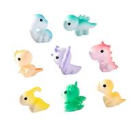Mipcase 3 Set Artigianato in Resina Bonsai Dinosauri Ornamento Paesaggistico Decorazione Dinosauro Compleanno Figura Piccolo Shower Figurine Figurina 8 Pezzi*3