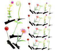 Mipcase 30 pezzi Mollette Piccole per Fermagli Decorativi Tema Piante Accessori Eleganti per Ragazze Anni per Feste e