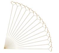 Mipcase 30 Pezzi Portamemo Clip Metallo Forma Supporto per Biglietti e Foto per Bouquet Matrimoni e Decorazioni Floreali