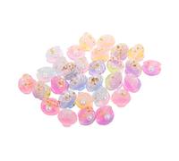 Mipcase 30 Resin Flatback The-dark Charms For DIY Crafting Small Shell Beads For Party Decorations And Scrapbooking Embellishments