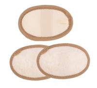 Mipcase 3pezzi Spugna di Luffa per Bagno Scrub Esfoliante per Corpo Dischetti in Luffa Pratici per Pulire la Accessorio da Doccia Cordoncino per Appendere e Mantenere Pulito