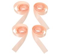 Mipcase 4 Nastri in Raso per Scarpe da Punta da Balletto, Kit Nastri per Scarpette da Ballo Donna, Accessori per Danza e Spettacoli sul Palco, Fascia Regolabile per Ballerine, Colore Rosa