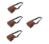 Mipcase 4 Pezzi marsupio con tasca con borchie Piccola borsa per attrezzi cintura degli attrezzi da falegname piccolo sacca per impasto per la custodia della cintura borsone di costruzione