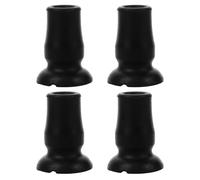 Mipcase 4 Pezzi Punte in Gomma Morbida Antiscivolo per Bastoni da Passeggio e Trekking Copertura Protettiva per Uso Ortopedico e Outdoor