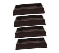 Mipcase 4 Pezzi Tappetino Antiscivolo Protettori Pastiglie Per Mobili Cuscinetti Protettivi Per Mobili Pavimento Impedisce Ai Di Scivolare Tampone Marrone Chiaro Plastica