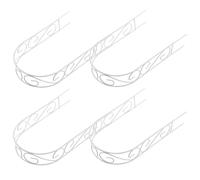 Mipcase 4 pezzi Tralicci Forma di Arco in Ferro Mini per Piante Rampicanti Supporto Stabile per Viti e Fiori in Vaso Design Vintage Europeo per Giardini Piccoli e Balconi