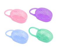 Mipcase 4 Scatola Portatile per Ciuccio PP Contenitore per Tettarelle e Facile Trasportare con per Attacco per Genitori Colore Casuale Colore Casuale