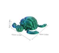Mipcase 4 Tartarughe Stampate con Mobili Modellini Flessibili per Decorazioni Casa e Ufficio Figurini Articolati per Collezionisti Marina