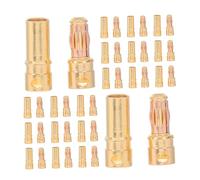 Mipcase 40Set Connettori Banana Maschio Femmina per Rc Esc e Batterie Plug Bullet per Fili Motore Kit Accessori Resistenti per Auto Elicotteri e Aerei Radiocomandati Installazione Facile e