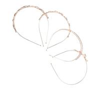 Mipcase 4pezzi Cerchietto Per Glitter e Di Cuore Per Principessa Sposa e Ragazza e Metallico