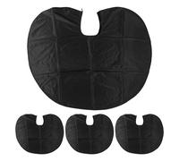 Mipcase 4pezzi Grembiule per Tintura Capelli da Salone Oversize in Poliestere Nero Copribavaglino per Taglio Colore Permanente e Decolorazione Adatto per Parrucchieri e Clienti Adulti
