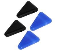 Mipcase 4pezzi Supporto per Diapason in Silicone Base Stabile per Forchetta di Meditazione Compatibile Diverse Forme Bicolore Nero e Blu Portatile per Uso Domestico e Terapeutico